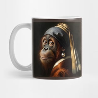 Wildlife Conservation - Pearl Earring Orang Utan Meme Mug